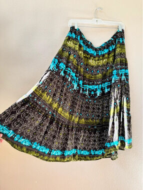 Boho maxi skirt